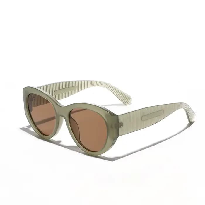 Lunettes de soleil en écaille de tortue pour hommes et femmes, rétro, grand œil de chat, UV400, marq