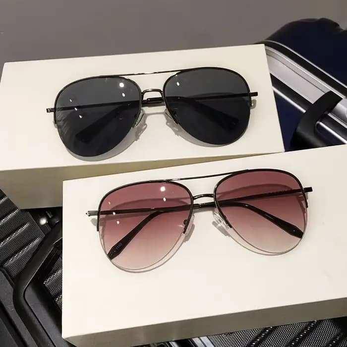 Nouveau Vintage pilote lunettes De soleil femmes hommes marque lunettes De soleil rondes femme lunet