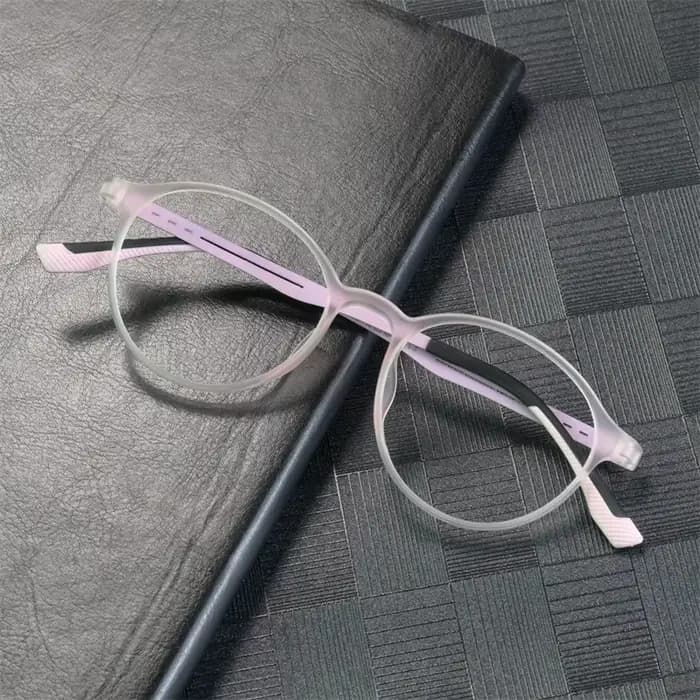 Lunettes de Myopie TR90 Ultralégères en Alliage de Caoutchouc et de Titane, Monture de Lunettes Rétr