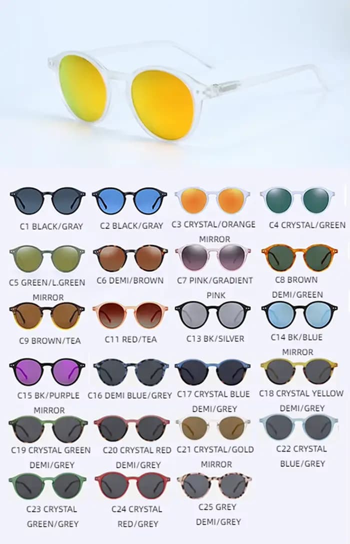 ZENOTTIC petites lunettes de soleil rondes pour hommes femmes Vintage rétro polarisé cercle lunettes