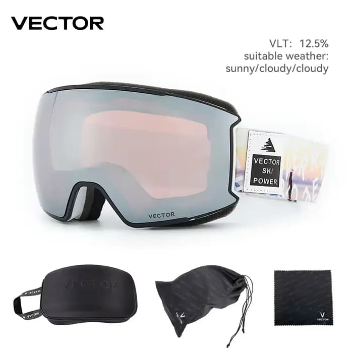 OTG-Lunettes de ski pour homme et femme, verres de neige, UV400, revêtements anti-buée, motoneige, 5