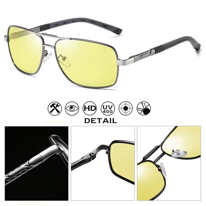 LIOUMO – lunettes de soleil polarisées pour hommes et femmes, photochromiques, pour la conduite, ant