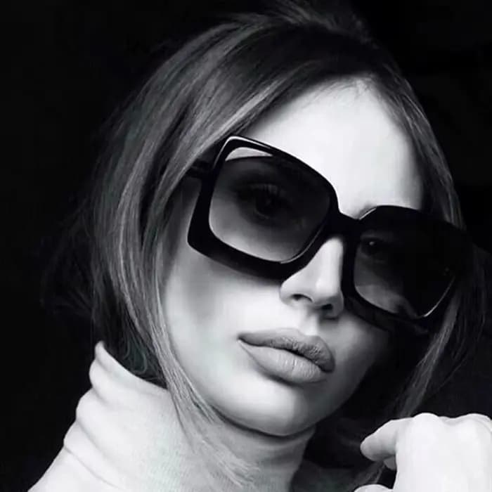 Lunettes de soleil surdimensionnées à grande monture pour femmes, marque de styliste en plastique dé