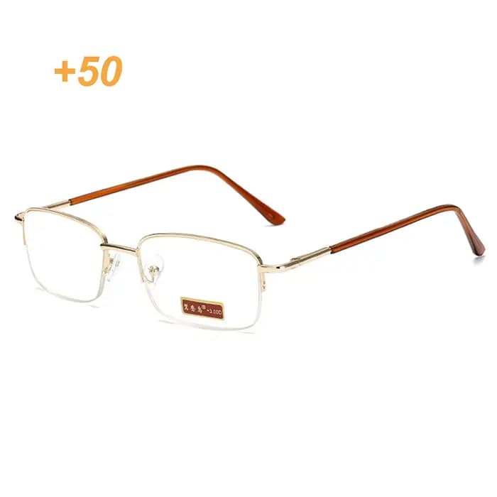 Lunettes de lecture rectangulaires pour hommes, lunettes presbyopes unisexes 0.5 0.75 1.0 1.25 1.5 2