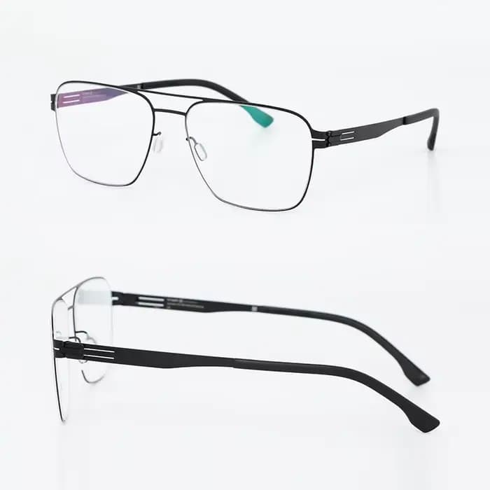 Lunettes à Double faisceau pour hommes, monture sans vis, ultralégère, optique, myopie, nouvelle mar