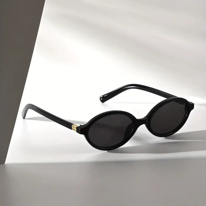 Lunettes de soleil ovales rétro pour hommes et femmes, design pour petits visages, polyvalentes pour