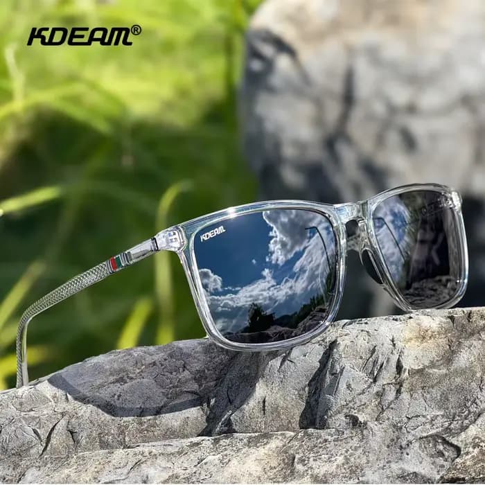 KDEAM 6.18 pouces largeur de monture Extra grande taille lunettes de soleil polarisées pour hommes f