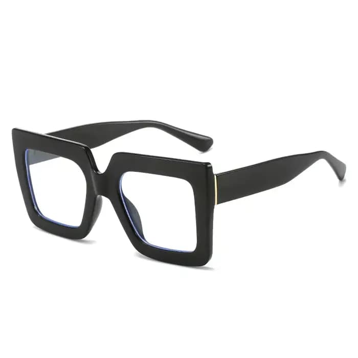 Monture de lunettes carrée populaire pour femmes, montures optiques à grande décoration pour dames