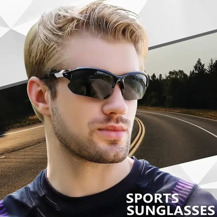Lunettes de soleil polarisées légères pour hommes et femmes, lunettes de soleil de sport, cyclisme,