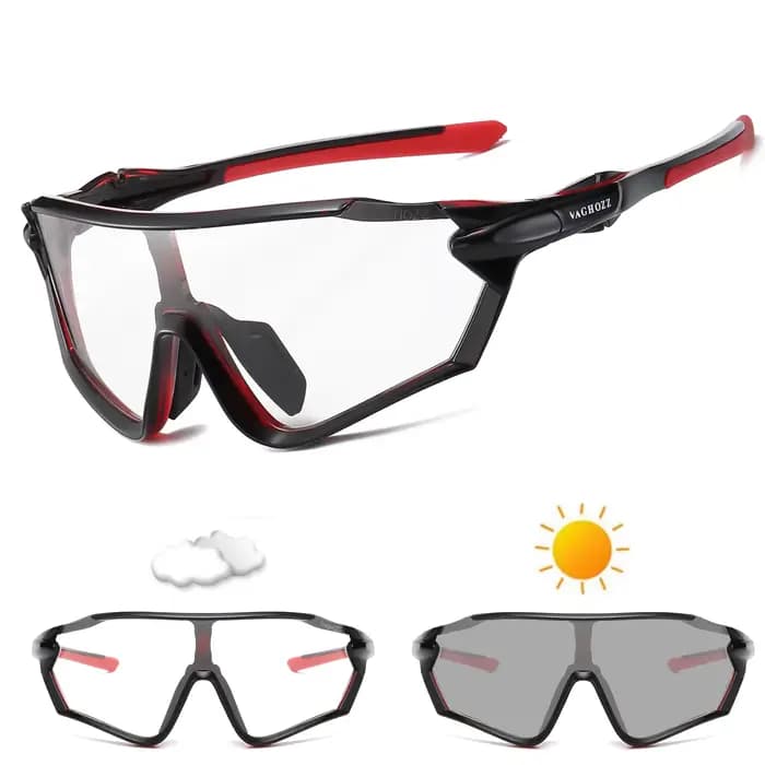 VAGHOZZ flambant neuf UV400 et lunettes de cyclisme photochromiques lunettes de soleil en plein air