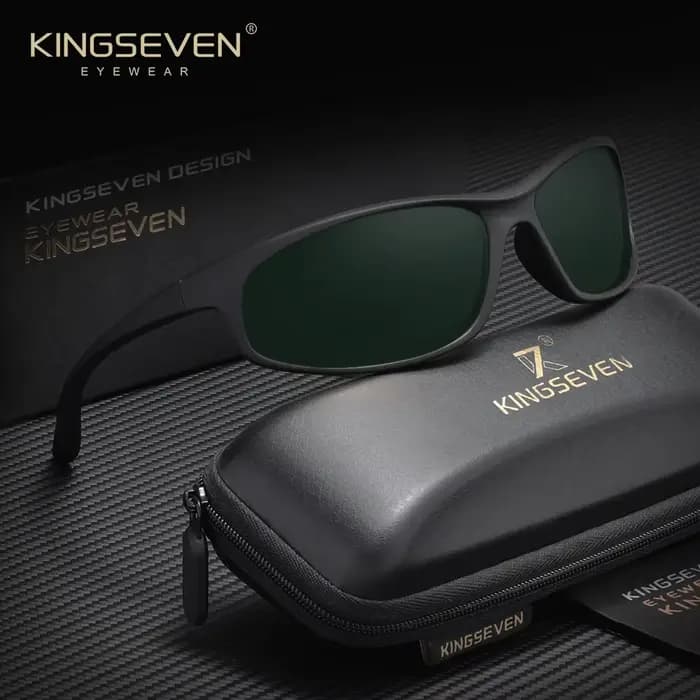 Lunettes de soleil polarisées KINGSEVEN pour le cyclisme, grande monture, lunettes de soleil pour ho