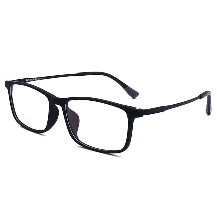 β titane monture de lunettes Ultra léger carré grand visage hommes lunettes cadre titane jambe optiq