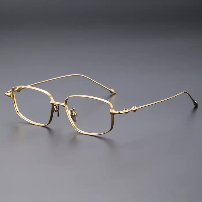 FIRADA nouvelle mode lunettes confortables rétro carré titane lunettes optique Prescription lunettes