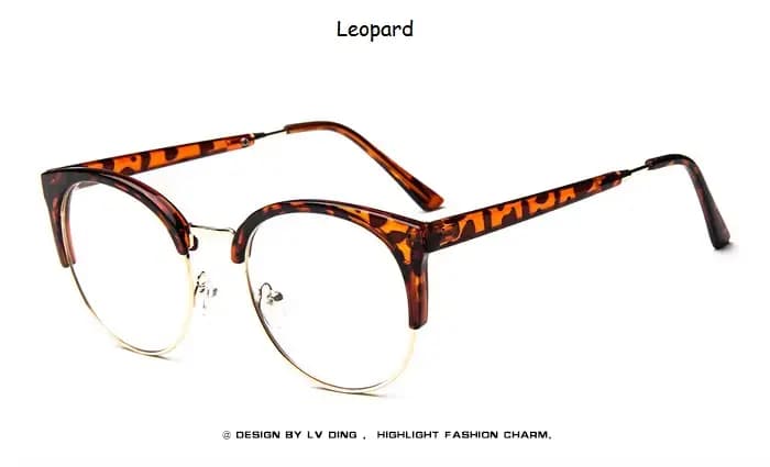 Femmes lunettes cadre hommes lunettes cadre Vintage rond clair lentille lunettes optique monture de