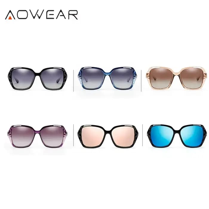 Femmes luxe dégradé surdimensionné lunettes de soleil femmes polarisées carré Vintage lunettes de so