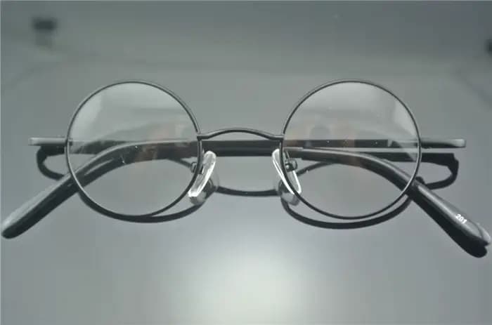Vintage petit rond 43mm charnières à ressort John Lennon montures de lunettes en métal jante complèt