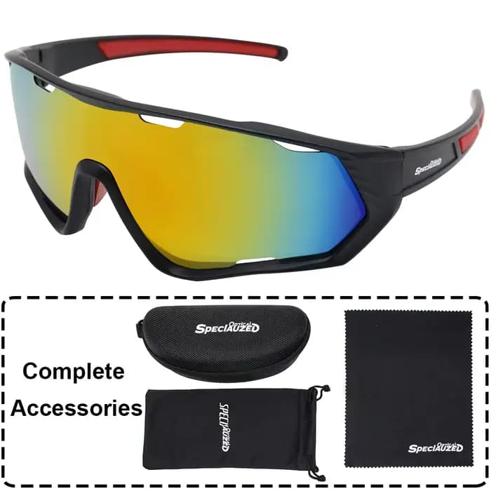 Lunettes de soleil de sport pour hommes femmes jeunes UV400 grandes lentilles lunettes de Baseball c
