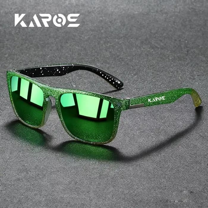 KAROS Lunettes de soleil polarisées de style rétro avec filtre UV400, construction durable pour homm