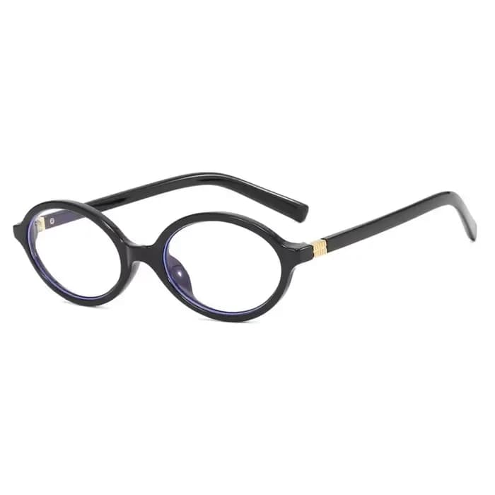 Lunettes de soleil ovales sexy pour femmes, style rétro, anti-lumière bleue, monture décorative mign