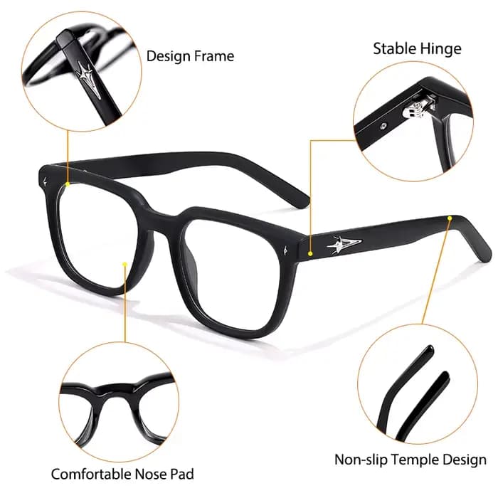 HBK nouvelle mode lunettes carrées montures marque Design unisexe montures femmes Anti Bluelight ord