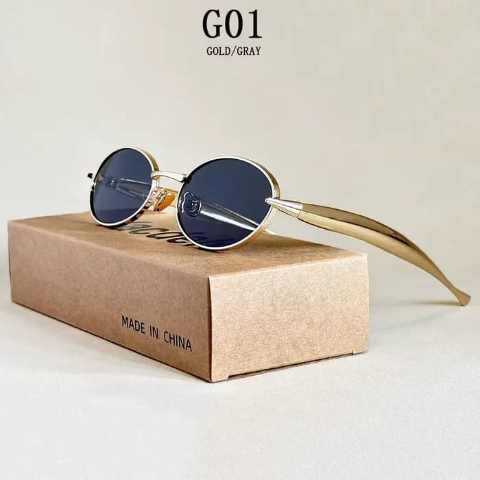 Lunettes De Soleil ovales femmes à la mode 2025 luxe Vintage lunettes De Soleil mode lunettes livrai