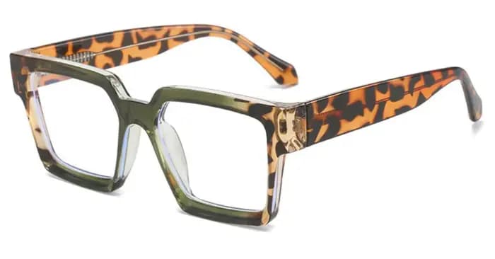 Lunettes de Lecture Vertes à Grande Monture pour Homme et Femme, Vintage, Marque de Styliste, Anti-R
