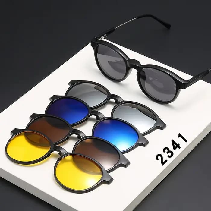 VCKA-Lunettes de soleil magnétiques optiques polarisées pour hommes et femmes, lunettes à clip magné