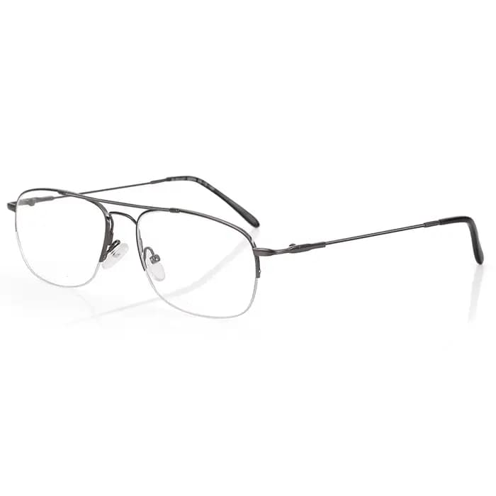 ZENOTTIC – lunettes à demi-bord pour hommes et femmes, monture métallique à mémoire de forme, lunett