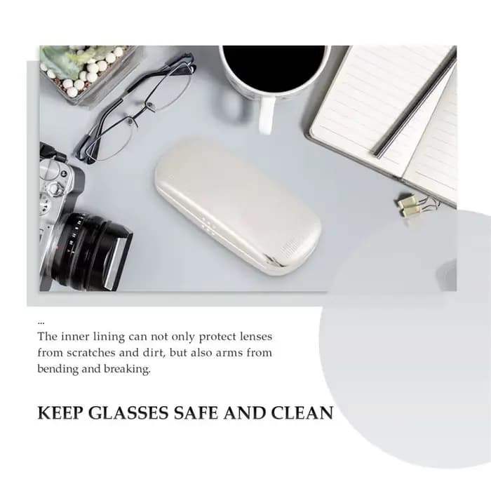 Étui à lunettes A95D, étui à lunettes à coque rigide en aluminium, boîte à lunettes rayée