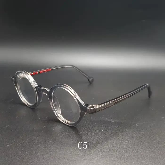 Monture de lunettes rondes rétro pour hommes, lunettes optiques rétro en acétate de haute qualité, v