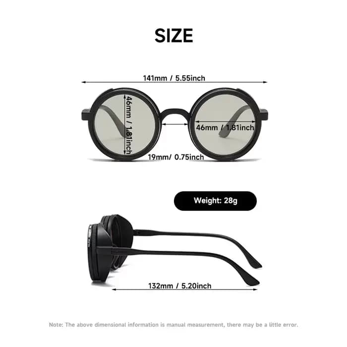 SEAMERGO rétro petit cadre rond ND9 lunettes de soleil polarisées à intensité variable à la mode lun
