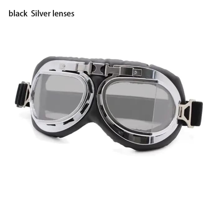 Lunettes de moto rétro vintage, lunettes de cyclisme, lunettes de pilote, équipement de protection m