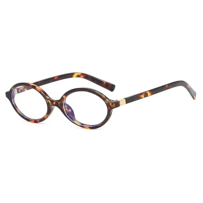 Lunettes de soleil ovales sexy pour femmes, style rétro, anti-lumière bleue, monture décorative mign