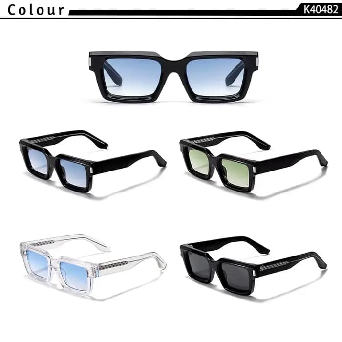 CATERSIDE nouvelle mode Punk hommes lunettes de soleil carrées marque Design petit cadre lunettes de
