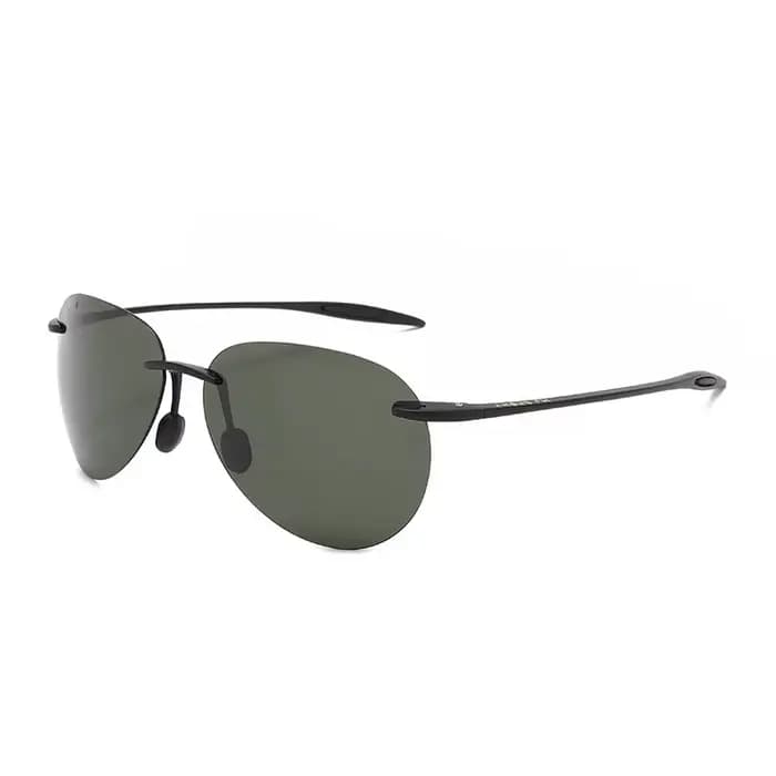 Lunettes de soleil polarisées Maui Jim pour homme et femme, lunettes de soleil pilote sans monture,