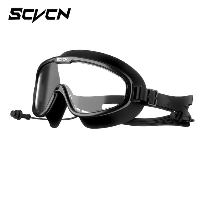 Lunettes de natation SCVCN à monture intégrale, verres transparents anti-buée et anti-UV, accessoire