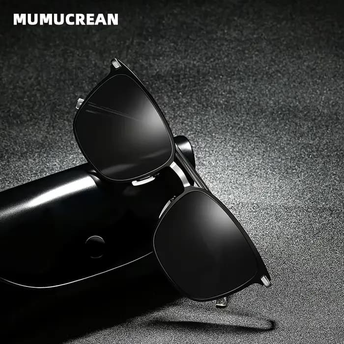 Lunettes de soleil pour hommes nouveauté lunettes de soleil polarisées carrées pilote en métal lunet