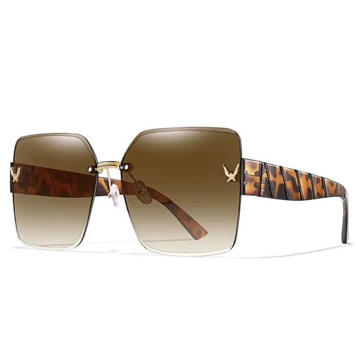 Lunettes de soleil de pêche tendance sans monture pour hommes et femmes, lunettes carrées décontract