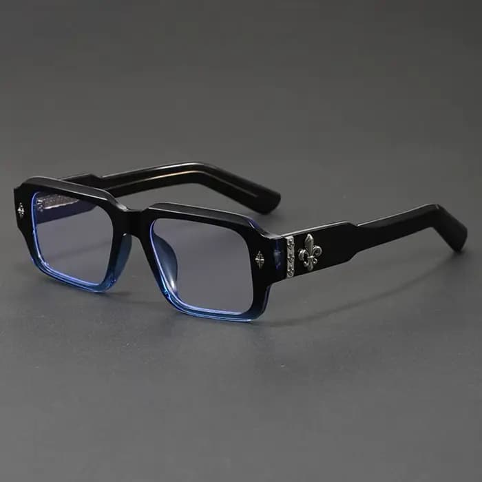 Lunettes anti-lumière bleue vintage à monture carrée épaisse pour hommes et femmes, lunettes décorat