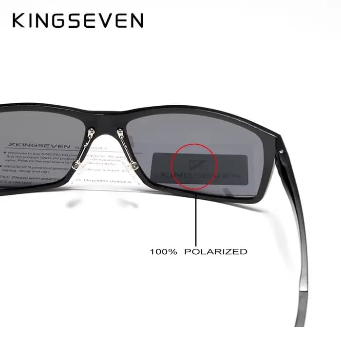 KINGSEVEN – lunettes de soleil polarisées en aluminium pour hommes, protection UV400, Anti-reflet, a