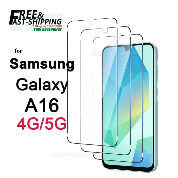 Protecteur d'écran pour Galaxy A16 4G 5G, 6.7 pouces, Samsung A +, verre trempé cristal HD 9H, étui