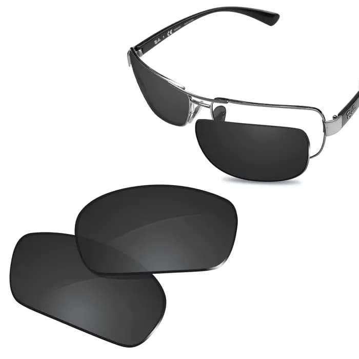 Lentilles de rechange polarisées Glintbay New Performance pour lunettes de soleil RB3379-64 Ray-Ban-