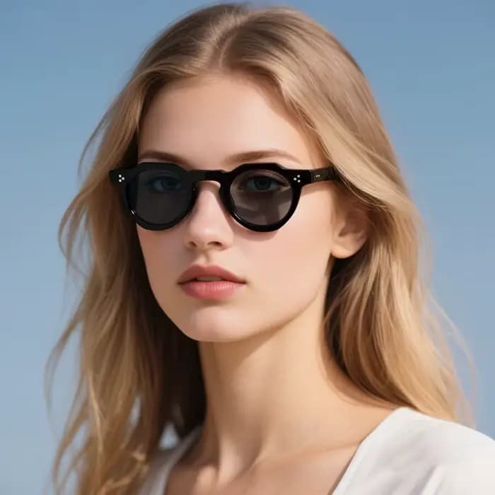 ChicOptix mode Vintage Rivet Design femmes lunettes de soleil acétate hommes marque de luxe lunettes