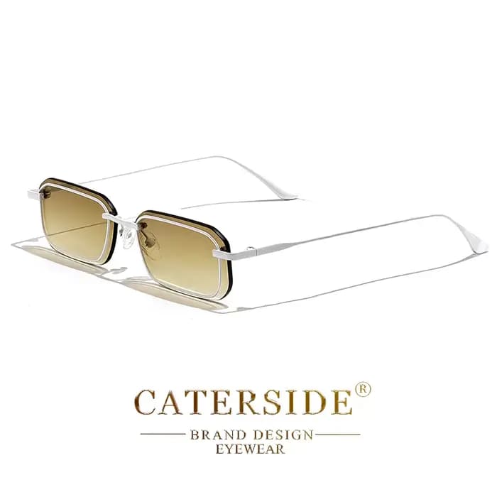 CATERSIDE – lunettes de soleil rétro Punk pour hommes et femmes, monture carrée, petite monture, per