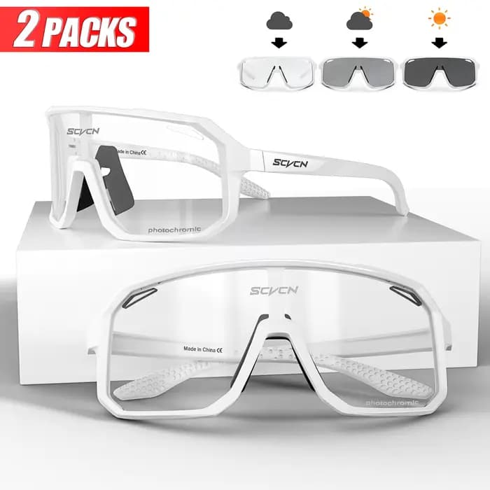 Lunettes de soleil de cyclisme photochromiques pour hommes et femmes, lunettes de sport VTT, lunette