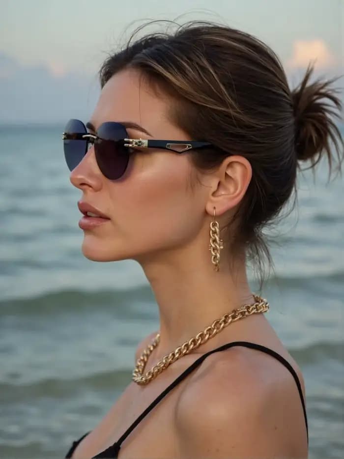 Nouveau Joker mode lunettes de soleil rétro personnalité sans cadre tendance rue lunettes de soleil