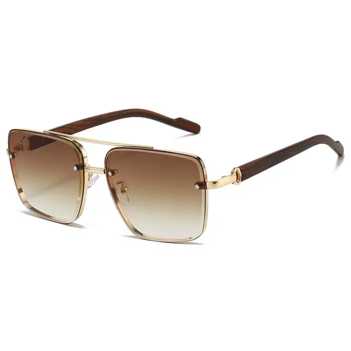KAMMPT mode rétro carré métal nuances femmes marque originale conception conduite lunettes de soleil