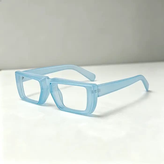 Lunettes carrées surdimensionnées, anti-lumière bleue, à grande monture, pour myopie, à verres plats