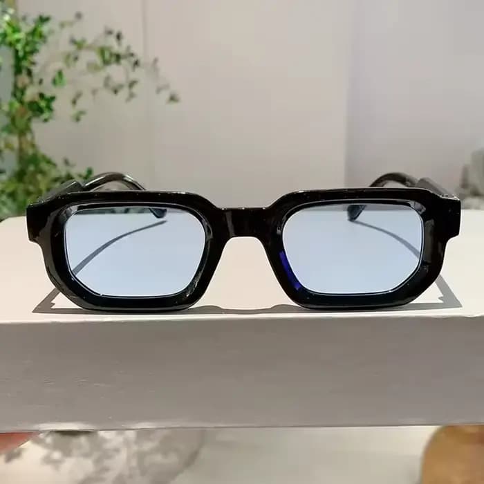 Nouveaux hommes Vintage Rectangle cadre lunettes de soleil mode rétro lunettes de soleil marque de l