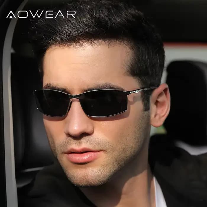 AOWEAR marque UV400 lunettes de soleil polarisées hommes femmes classique HD conduite en plein air l